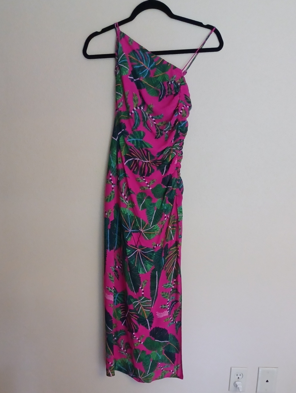 FARM Rio Anthropologie Leaves Midi Dress SZ M Tropical Colorful - Picture 16 of 16